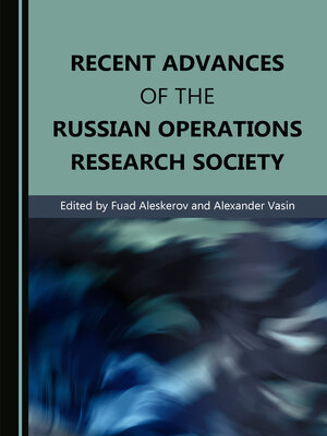 cover image of Recent Advances of the Russian Operations Research Society